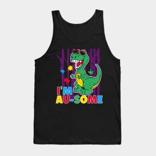 autism dinosaur autism awareness gifts Tank Top